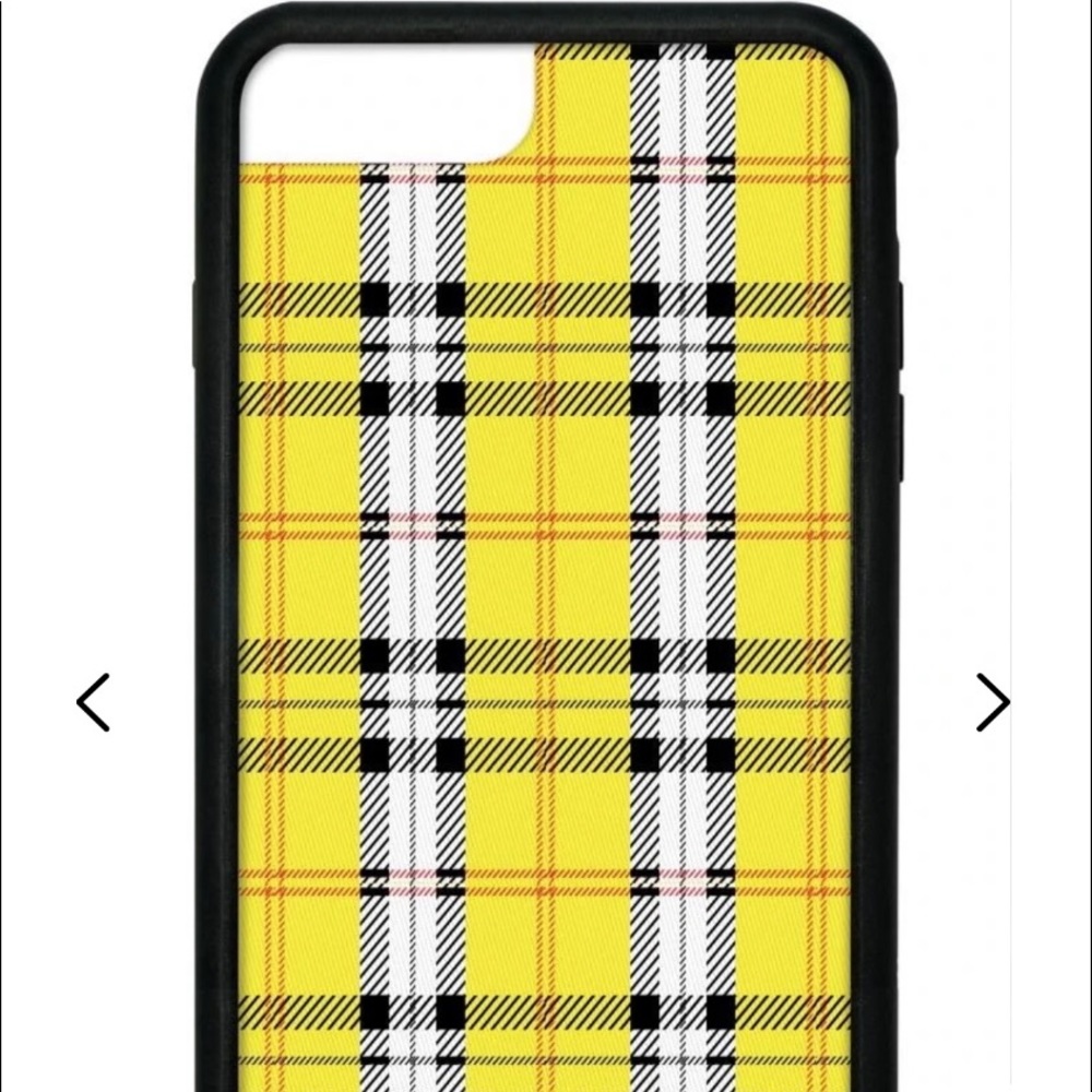 yellow and black plaid iPhone 8 phone case!! 💛🖤